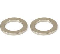 N42 Neodymium Magnet for Engineering, Manufacturing and Technology Applications - 60mm O.D. x 40mm I.D. x 5mm thick - 35kg Pull (Pack of 2)