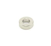 N42 Neodymium Magnet For Engineering, Manufacturing & Technology Applications - 19.1mm X 6.4mm Thick With 9.5mm Hole - 8.1Kg Pull