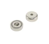 N42 Neodymium Pot Magnet for Arts, Crafts, Model Making, DIY, Hobbies, Office, and Home - 25mm dia x 8mm thick x 5.5mm c/bore - 20kg Pull