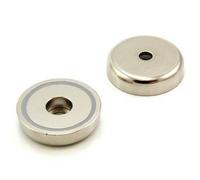 N42 Neodymium Pot Magnet For Arts, Crafts, Model Making, Hobbies, Office & Home - 48mm Dia X 11.5mm Thick X 8mm C/bore - 86Kg Pull
