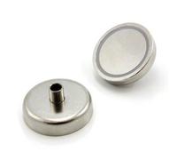 N42 Neodymium Pot Magnet for DIY, Engineering, Manufacturing, Hanging and Holding Applications - 48mm dia x 24mm tall x M8 thread - 95kg Pull