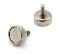 N42 Neodymium Pot Magnet with M3 Stud for Arts, Crafts, Model Making, DIY, Hobbies, Office, and Home - 12mm dia x 5mm thick - 4kg Pull