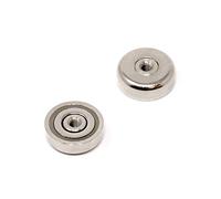 N42 Neodymium Pot Magnet with M5 Internal Thread for Holding, Hanging and Displaying Items - 25mm dia - 10.5kg Pull - Pack of 1