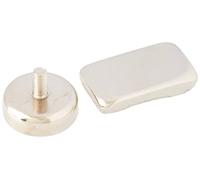 N42 Neodymium Pot Magnet with M5 Stud for Arts, Crafts, Model Making, DIY, Hobbies, Office, and Home - 25mm dia x 8mm thick - 20kg Pull