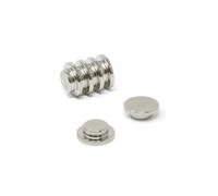 N42 Neodymium Top Hat Magnet for Office, Fridge, Whiteboard, Refrigerator and DIY - 15mm dia x 5mm thick - 3.2kg Pull - Pack of 4