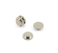 N42 Neodymium Top Hat Magnet for Office, Fridge, Whiteboard, Refrigerator and DIY - 15mm dia x 5mm thick - 3.2kg Pull - Pack of 80