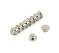 N42 Neodymium Top Hat Magnet for Office, Fridge, Whiteboard, Refrigerator and DIY - 8mm dia x 5mm thick - 1kg Pull - Pack of 100