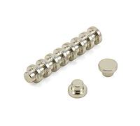 N42 Neodymium Top Hat Magnet For Office, Fridge, Whiteboard, Refrigerator And Diy - 8mm Dia X 5mm Thick - 1Kg Pull
