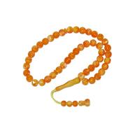 N480 45 Bead Prayer Worry Fidget Tasbih - Smooth Polyester Beads for Meditation, Stress Relief & Spiritual Focus | Handmade Islamic Prayer Beads