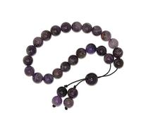 N5 AM - Greek Style Loose Strung Worry Beads 10mm Amethyst Gemstone Beads Handmade Design
