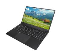 N5095A Processor 15.6 Inch IPS Screen Laptop 8GB DDR4 256GB SSD Fingerprint Unlock Lightweight and Portable Design for Daily Work Tasks (Black)