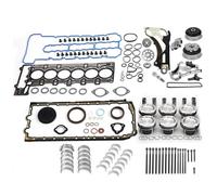 N54 Engine Rebuild Overhaul Kit & Timing Chain Oil Pump Guide Set Fit For bm E82 E88 E90 E91 E92 E93 135i 335i 535i 740i X6 Z4 3.0L