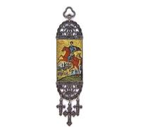 N573 - Religious Icon - St George and the Dragon - Wall Hanging Tapestry Banner Art Décor - Christian Orthodox Catholic - 21 x 5 cm by Jeannieparnell