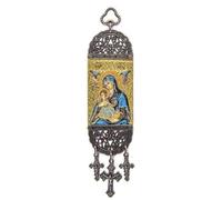 N575 - Religious Icon - Holy Blessed Virgin Mary Most Sacred Immaculate Heart - Wall Hanging Tapestry Banner Art Décor - Christian Orthodox Catholic - 22 x 5 cm by Jeannieparnell