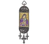 N578 - Religious Icon - Holy Blessed Virgin Mary Most Sacred Immaculate Heart - Wall Hanging Tapestry Banner Art Décor - Christian Orthodox Catholic - 21 x 5 cm by Jeannieparnell