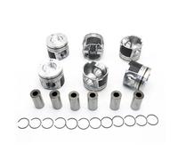 N57D30 Auto Engine Piston Set+0.5 1502042993 1802452993 2303132993 2803812993 1902582993 Compatible For BMW X3 X4 X5 X6