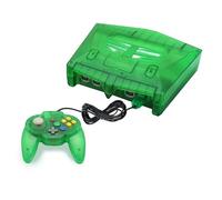 N64 Console - Newly Design Looking for N64 with HD Output (Native RGB Signal), 100% Better Video Quality, Plug & Play - Compatible with All US/JP Cartridges, Including 1 Warrior 64 Controlle (Green)