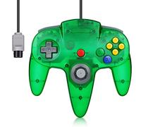 N64 Controller, FISUPER Wired Classic Game Controller Gamepad Joystick for N64 Console (Clear Green)