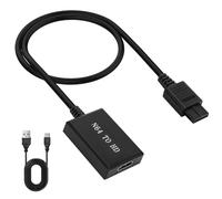 N64 to HDMI Converter, HDMI Cable for Nintendo 64 HDMI Adapter with 720P/1080P Output, Compatible with SNES GameCube SFC HDTV NGC Console Monitor Projector, Plug and Play 16:9 Aspect Ratio