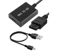 N64 to HDMI Converter, HDMI Cable HD Link Cable Support 1080p Stereo Audio compatible with Nintendo 64 Console SNES NGC HDTV Monitor Projector (16:9/4:3 Aspect Ratio)