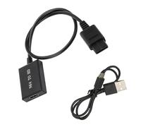 N64 to HDMI Converter, N64 HDMI Adapter Cable for 64 Compatible with N64 SNES GameCube SFC NGC Consoles, 1080P HD Output, Supports 16:9 Aspect Ratio for HDTV Monitor Projector, HD Link
