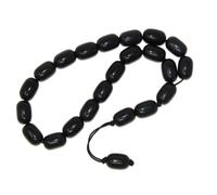 N821 Polyester Prayer Beads - Durable Black Meditation Rosary with Smooth Oval Beads | Christian Devotional Tool for Daily Prayer, Reflection & Calm | Lightweight Gift for Men & Women