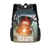 n890 Choo-Choo Charles Backpack,3d Print Laptop Backpack Lightweight Casual Daypack Bookbag kk890