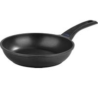 N8WERK cast Aluminium pan in Midnight Edition 24 cm | Heat Indicator Temperature Display, 3-fold Ilag-Ultimate Coating for Low-Fat Frying Without Burning | Suitable for All Types of cookers