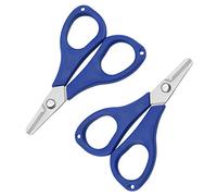 NA 2 Pcs Fishing Scissors Stainless Steel Heavy Duty Shears Multi-Purpose Scissors for Fishing Line and Copper Wire Random Color