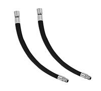 NA 2 Pcs Tire Inflator Pump Hose Adapter Tyre Valve Extension Hose Tyre Valve Extension Adaptor for All Tires of Standard Valves
