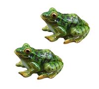 NA 2Pcs Micro-landscape Simulation Frog Decoration for Garden Patio Yard Micro Landscape Fairy Garden Ornaments