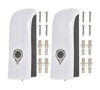 NA 2Pcs Soap Dispenser Wall Mounted, 300ml Manual Singal-head Hand Pump, Wall Mounted Soap Dispenser Pump Bathroom Shower Gel Liquid Shampoo Sanitizer Dispenser Holder, for Hotel, Office, Home