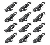 NA 40 Pcs Plastic Windproof Clips Party Wire Light Clips Drying Fixing Clips for Outdoor Camping, Awning, Photos, Art Craft Display
