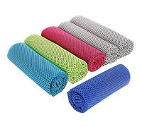 NA 6 Pcs Cooling Towels Ice Towel Cool Towel Gym Towels 80 x 30 cm Microfiber Towel Cool Towel Instant Cooling Relief for Yoga Gym Camping Hiking Cycling Golf Football Travel Outdoor Sports