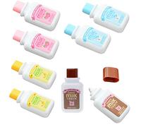 NA 8 Bottles Lot Correction Tape One Is 6m x 5mm Total Length Stationery Cartoon Milk Bottle Style correction tape for Staff Working in The Office and Students