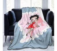 NA Betty Boop Blanket Flannel 3D Printed for Unisex Adult Blanket Warm for Sofa