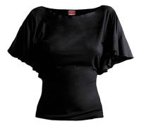 NA - Boat Neck Bat Sleeve Top Black M - New short sleeve tops - S778z