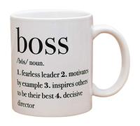 NA Boss Definition White Ceramic Stoneware Coffee Mug