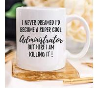 NA Ceramic Coffee Mug, 236.588 Milliliters, Funny Administrator Gift, Office Manager, Manager