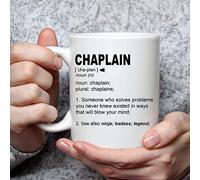 NA Chaplain Gift Mug for Men for Pastor Priest Birthday Ordination Thank You Gift A Personalized