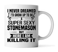 NA Customize mugs Super Sexy Stonemason Mug - Funny and Pround Gift - Unique Coffee Mug white