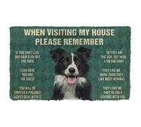 NA Door Mat Indoor Doormat Please Remember Border Collies House Rules Custom Doormat Thousewarming gifts home decor