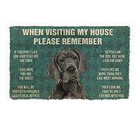 NA Door Mat Indoor Doormat Please Remember Great Dane House Rules Custom Doormat Thousewarming gifts home decor