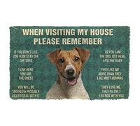 NA Door Mat Indoor Doormat Please Remember Jack Russell Terrier House Rules Custom Doormat Thousewarming gifts home decor