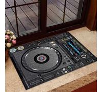 NA Door Mat Indoor Front DJ Single Disk Funny Indoor And Outdoor Doormat Warm House Gift Welcome Mat Gift For DJ Lovers Home Room Decor Decoration Gifts