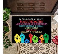 NA Door Mat Indoor In This House We Believe Doormat Right Kindness Inside Outside Front Door Mat housewarming gifts home decor
