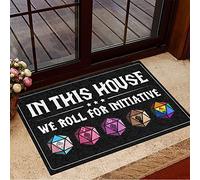 NA Door Mat Indoor In This House We Roll For Initiative Doormat Funny Mats LGBT Home Decor Gifts housewarming gifts home decor