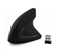 NA Ergonomic vertical wireless mouse computer colorful LED gaming mouse 1600DPI USB optical 5D healthy mouse with mouse pad OnlyBlackMouse