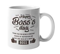 NA Happy Boss Day. Thank You for Being A Constant Source of Inspiration. Great Boss Tea Gift Mug for Managers, Supervisors, Executive Officers, Officials, Business Owners, Women Men, Coffee, 11oz