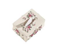 NA Home Decoration Flower Pattern Paper Towel Storage Box (rectangular) Suitable for: Living Room Coffee Table Bedroom Etc